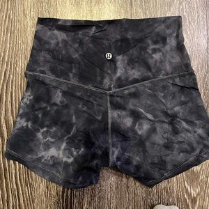 lululemon Align™ High-Rise Short 4" - Diamond Dye Pitch Grey Graphite Grey